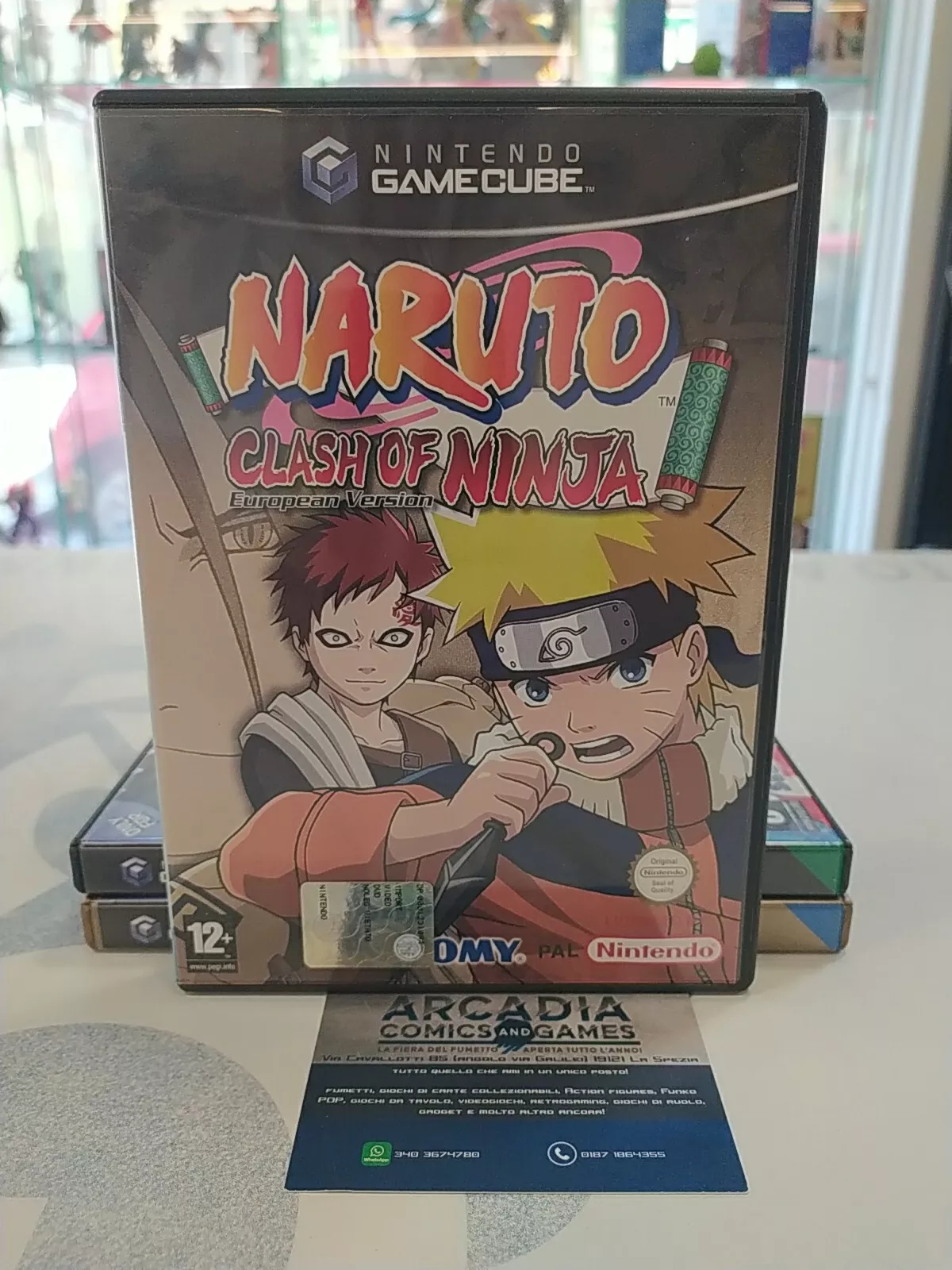 Naruto Clash Of Ninja European Version GameCube PAL Triangolo Blu